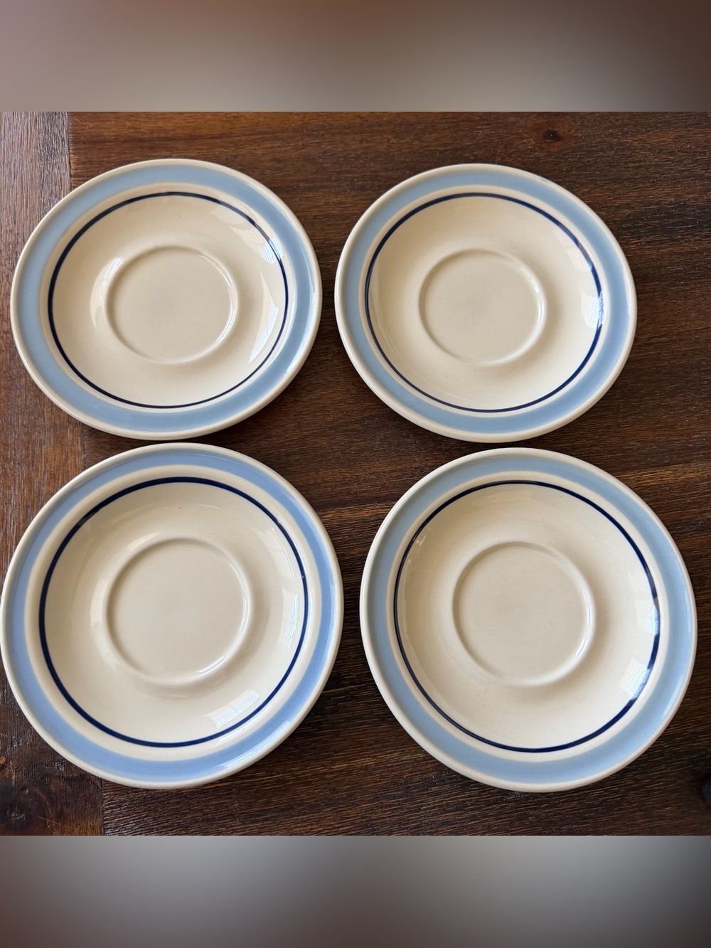 Saucers made in Mexico by Vajillas Santa Anita - Set of 4